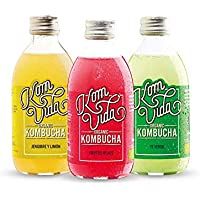 Los mejores  - Té kombucha. Komvida. Kit sabores originales. 12 botellas de kombucha organic. 250 ml